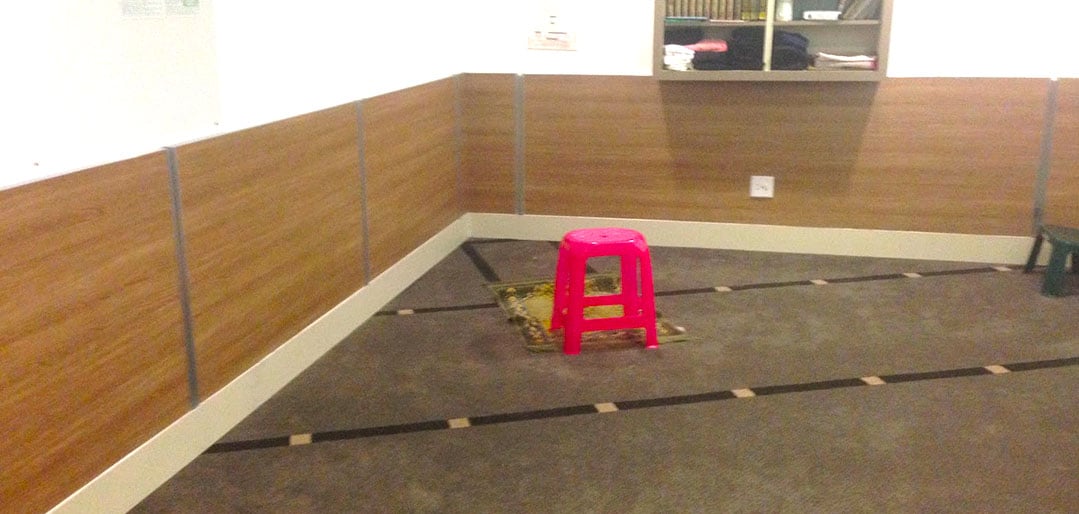 Prayer room for Salaah at King Shaka international airport